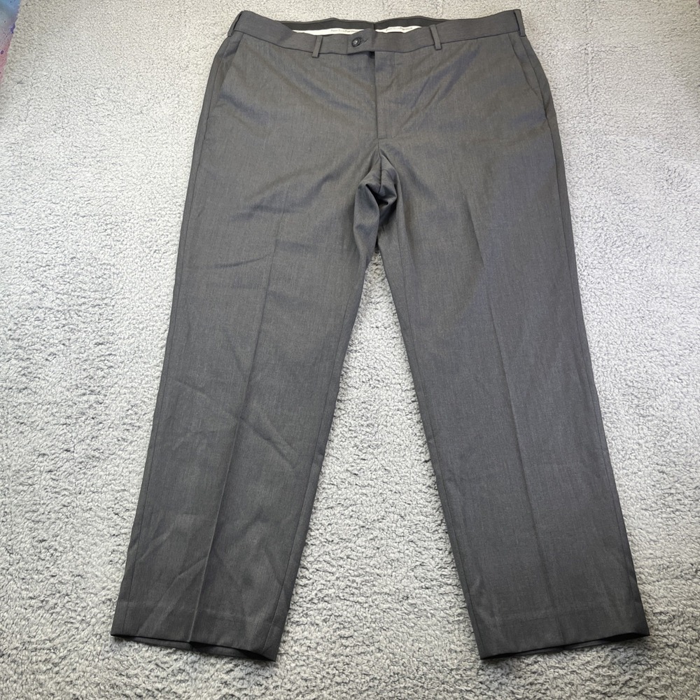 NWT Perry Ellis Portfolio Travel Luxe No Iron Men Sz‎ 40x29 Charcoal Dress Pants